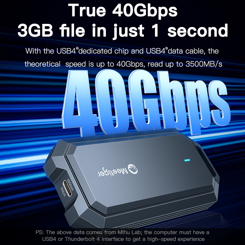 Meetiger 40Gbps M.2 SSDエンクロージャ - Usb4 40Gbps External Ssd 8Tb のレビューと価格
