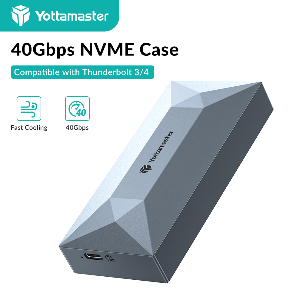 Yottamaster 40Gbps NVMe SSD エン - Thunderbolt 4 External Ssd 4Tb のレビューと価格