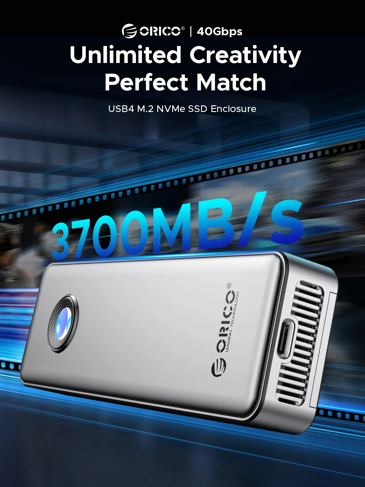 Orico-アルミニウム外部ハウジング,冷却ファン付き,外部 - 8Tb M2 Nvme Ssd のレビューと価格